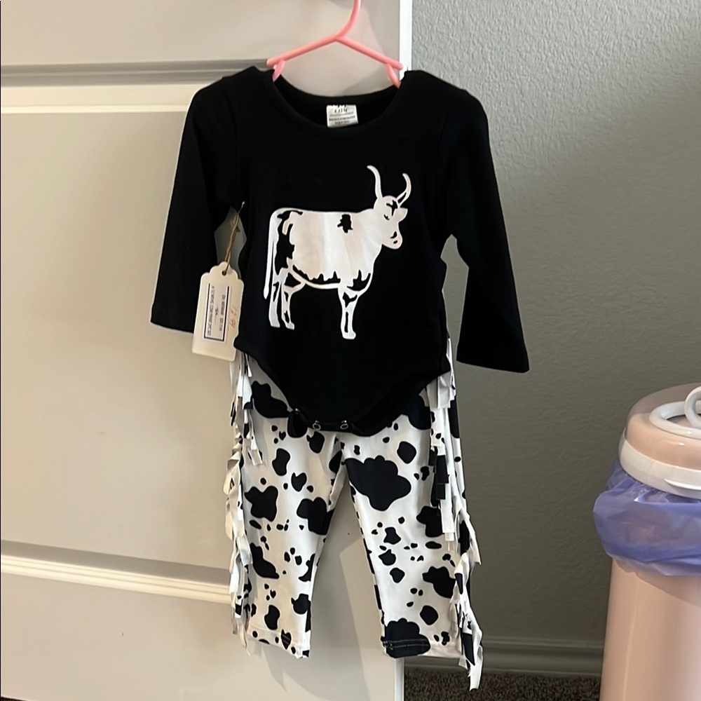 Cow print outfit